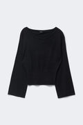 Knitted loungewear top - Noir