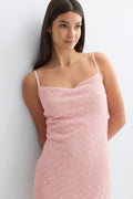 Textured slip dress - Ballet slipper