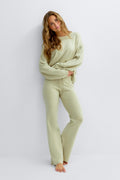 Knitted trousers - Dusty purple