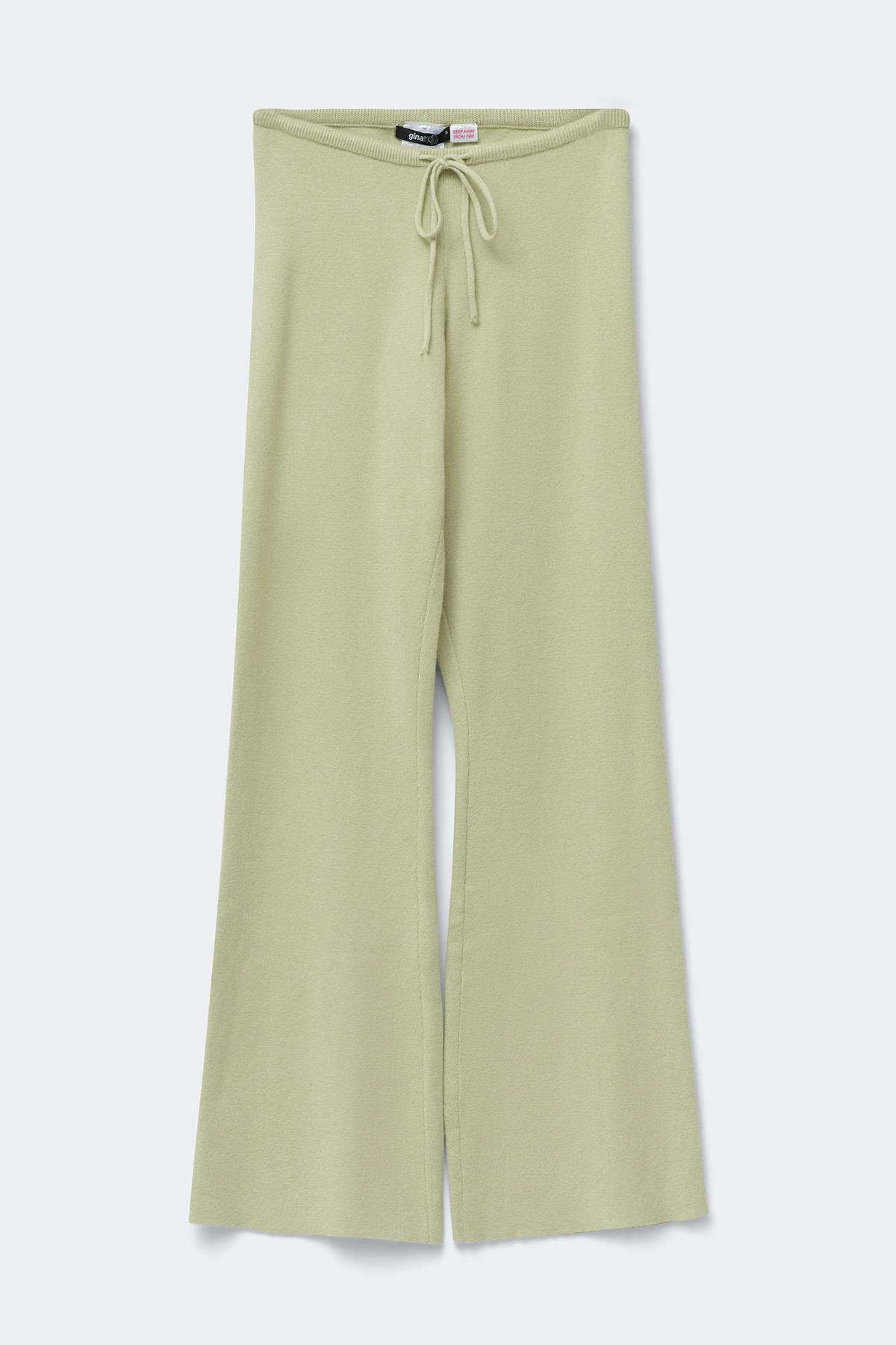Knitted trousers - Vert clair