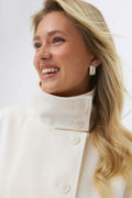 14+ short felt jacket - Blanc cassé