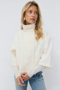 14+ short felt jacket - Blanc cassé