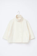 14+ short felt jacket - Blanc cassé