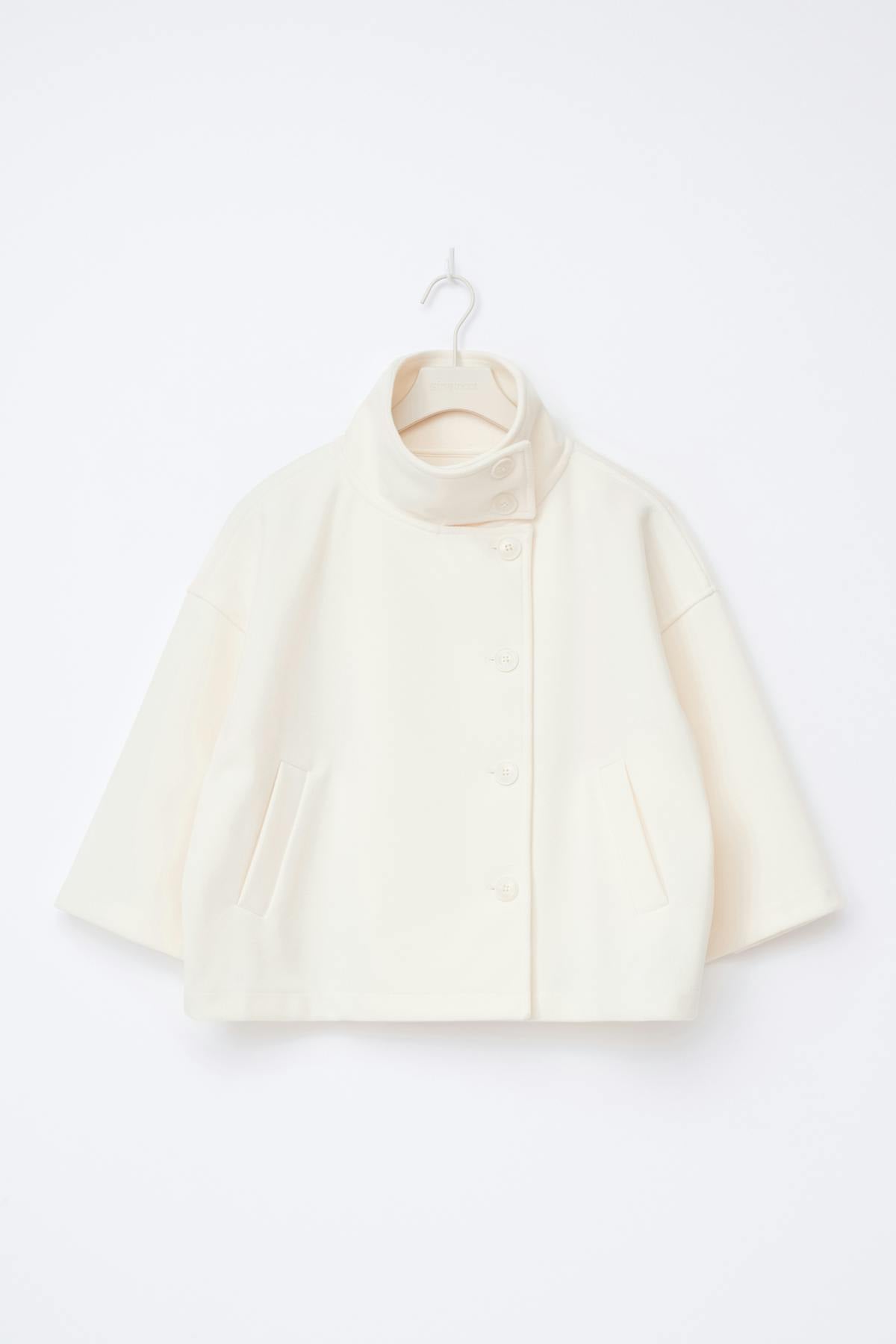 14+ short felt jacket - Blanc cassé