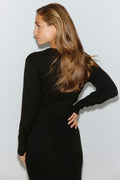 Knitted fitted cardigan - Noir