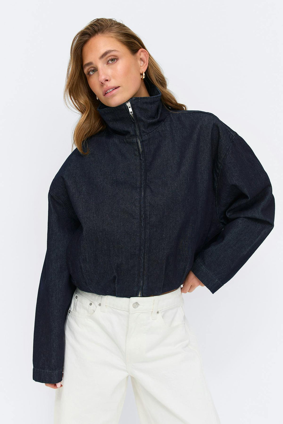 Balloon bomber jacket - Rinse