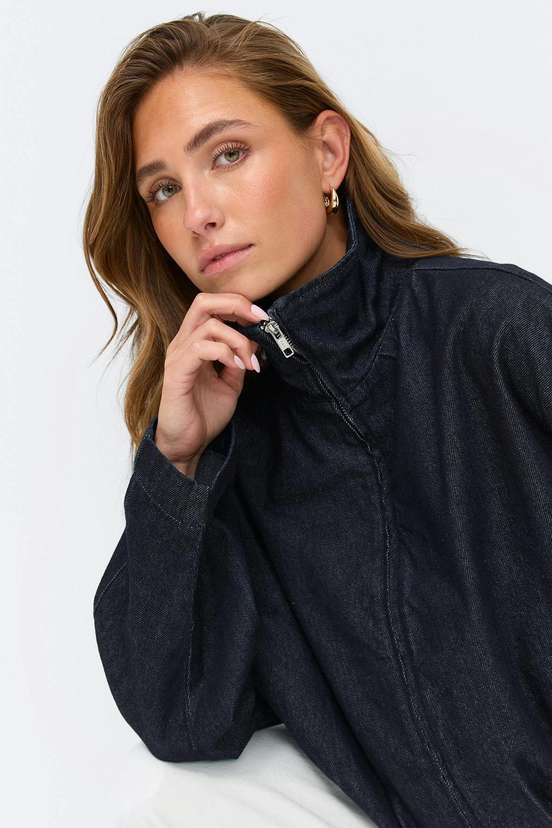 Balloon bomber jacket - Rinse