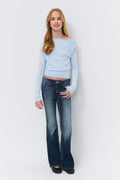 Y long sleeve top - Bleu