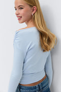 Y long sleeve top - Bleu