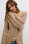 Long knitted cardigan - Multicolore
