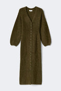 Long knitted cardigan - New camel