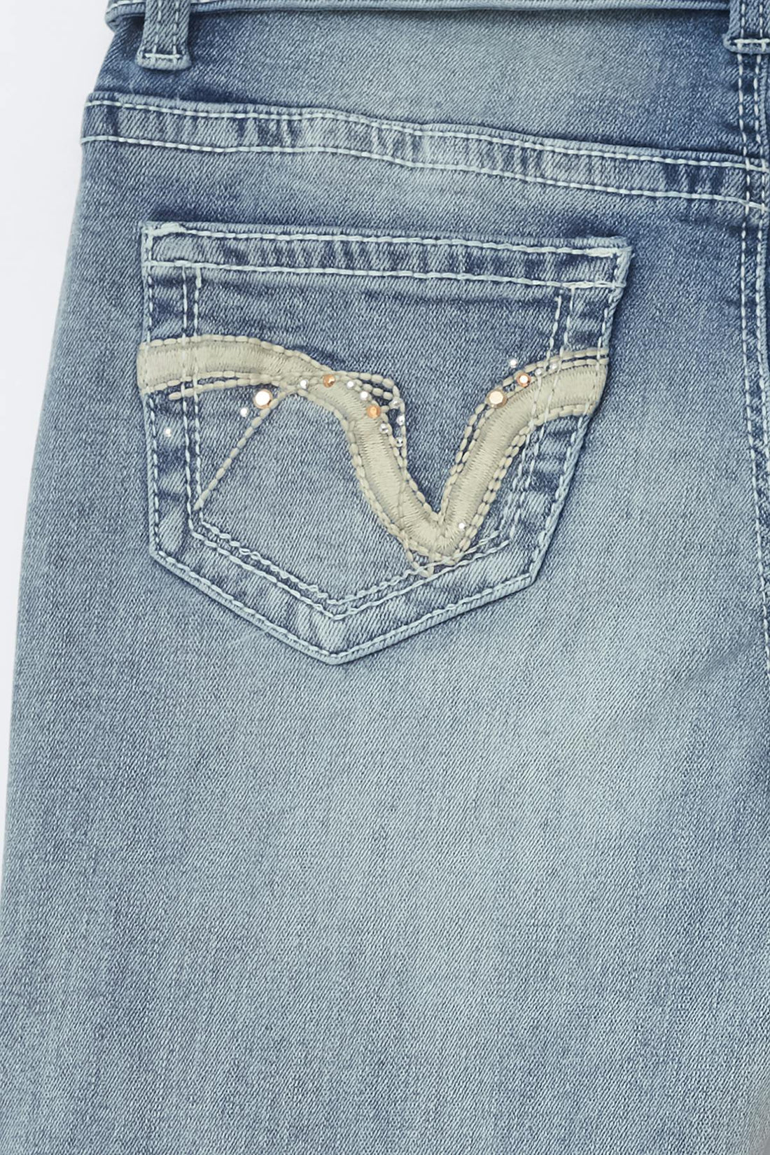 14+ delulu flare jeans curve - Bleu clair