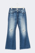 14+ hip hug loose jeans curve - Mid blue