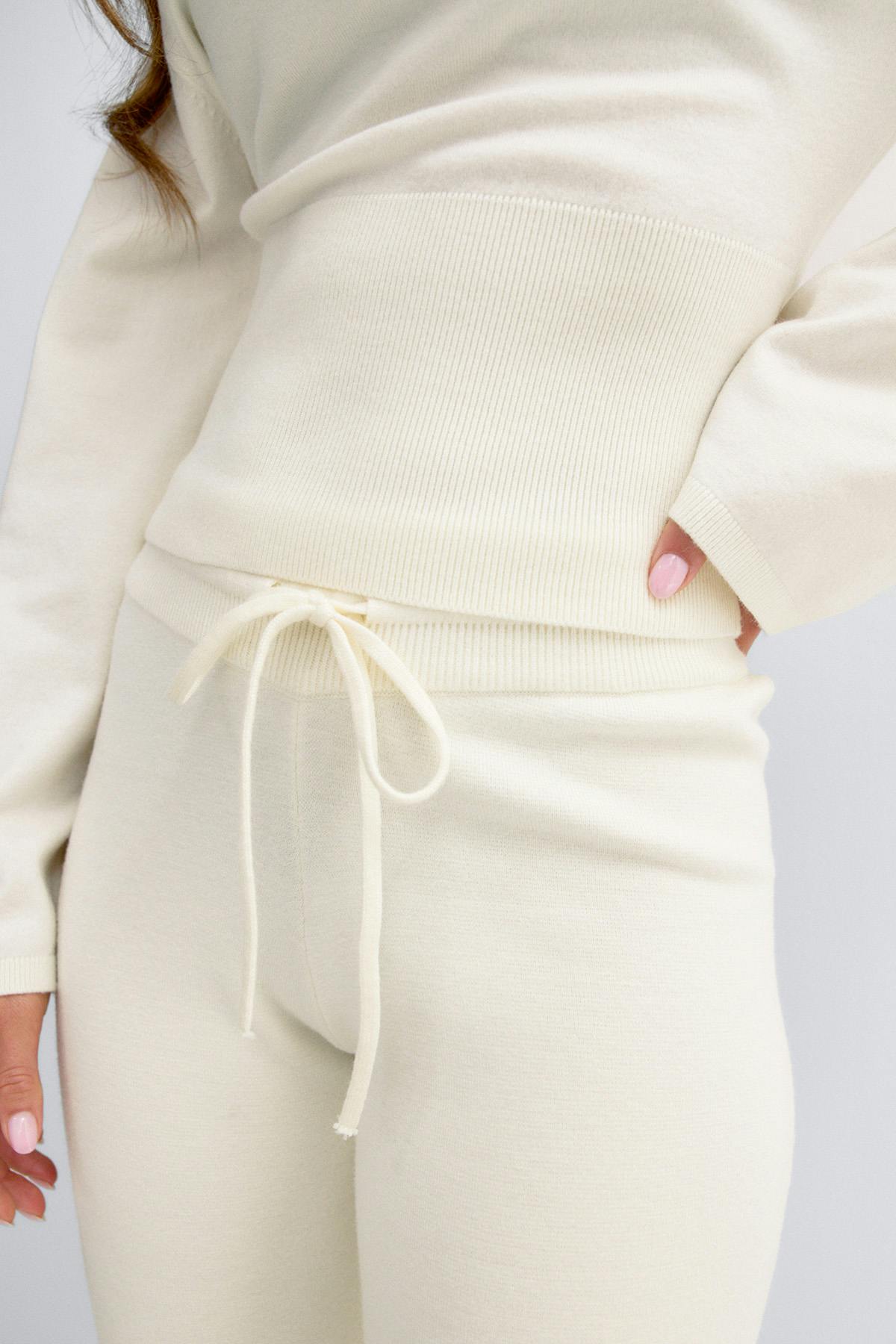 Knitted trousers - Marron foncé