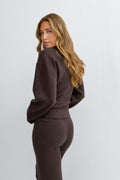 Knitted loungewear cardigan - Gardenia