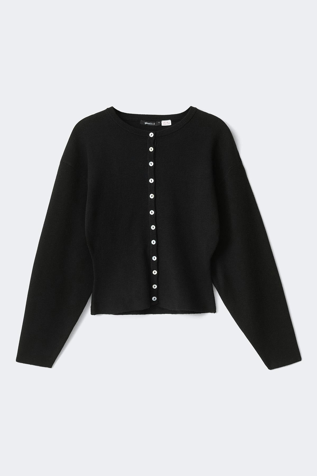 Knitted loungewear cardigan - Vert foncé