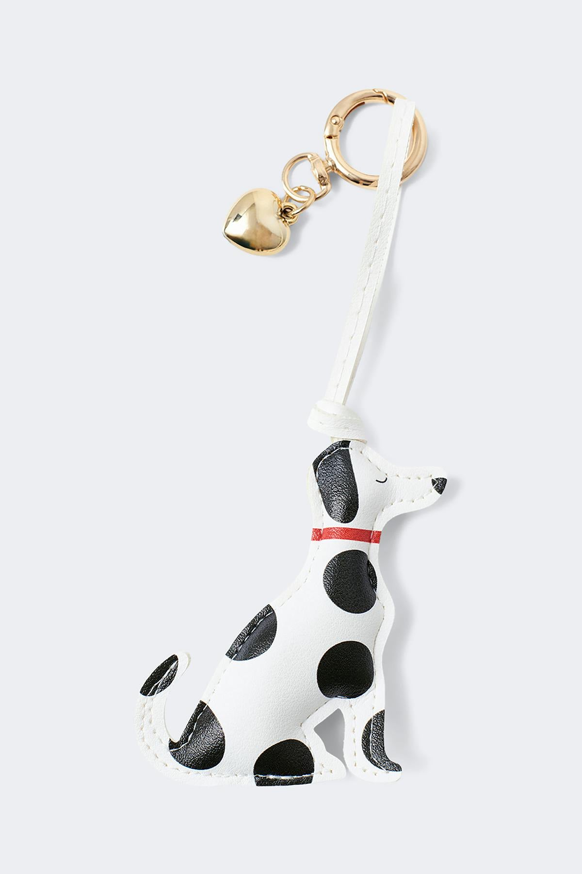 Dalmatian bag charm - Black/white