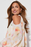 Boho chiffon mini dress - Vert