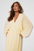 Pleated maxi dress - Flower aop