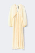 Pleated maxi dress - Flower aop