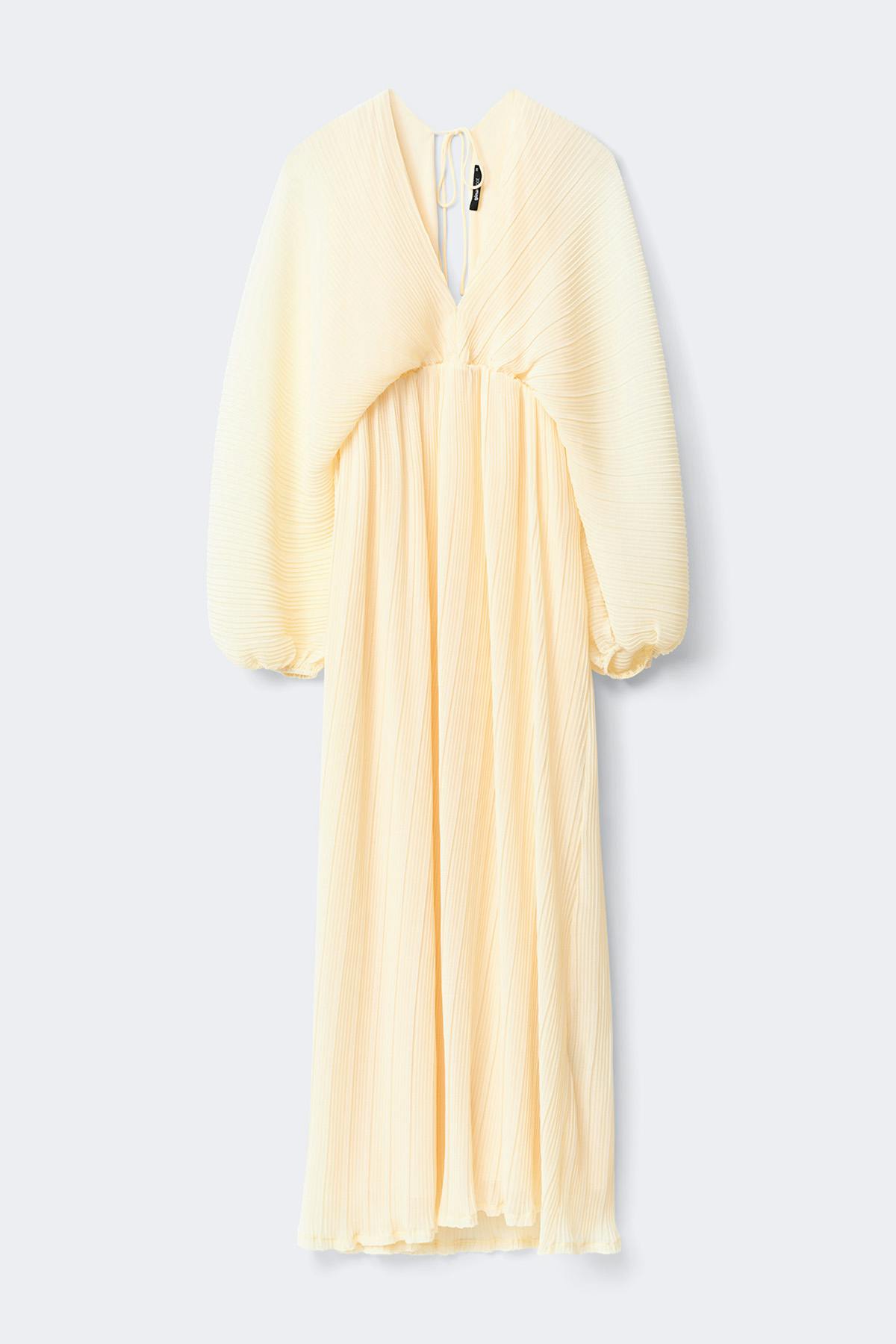 Pleated maxi dress - Flower aop