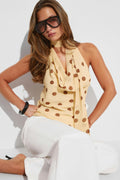 Scarf top - Jaune