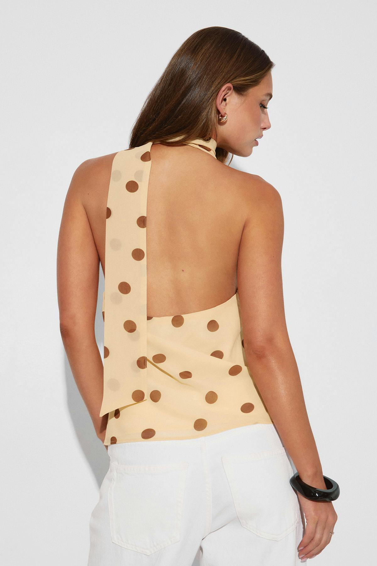 Scarf top - Jaune