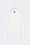 Sheer long sleeve top - Blanc cassé