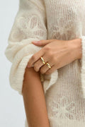 2-pack chunky rings - Doré