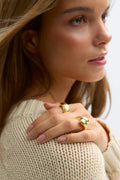 Chunky gold ring - Doré
