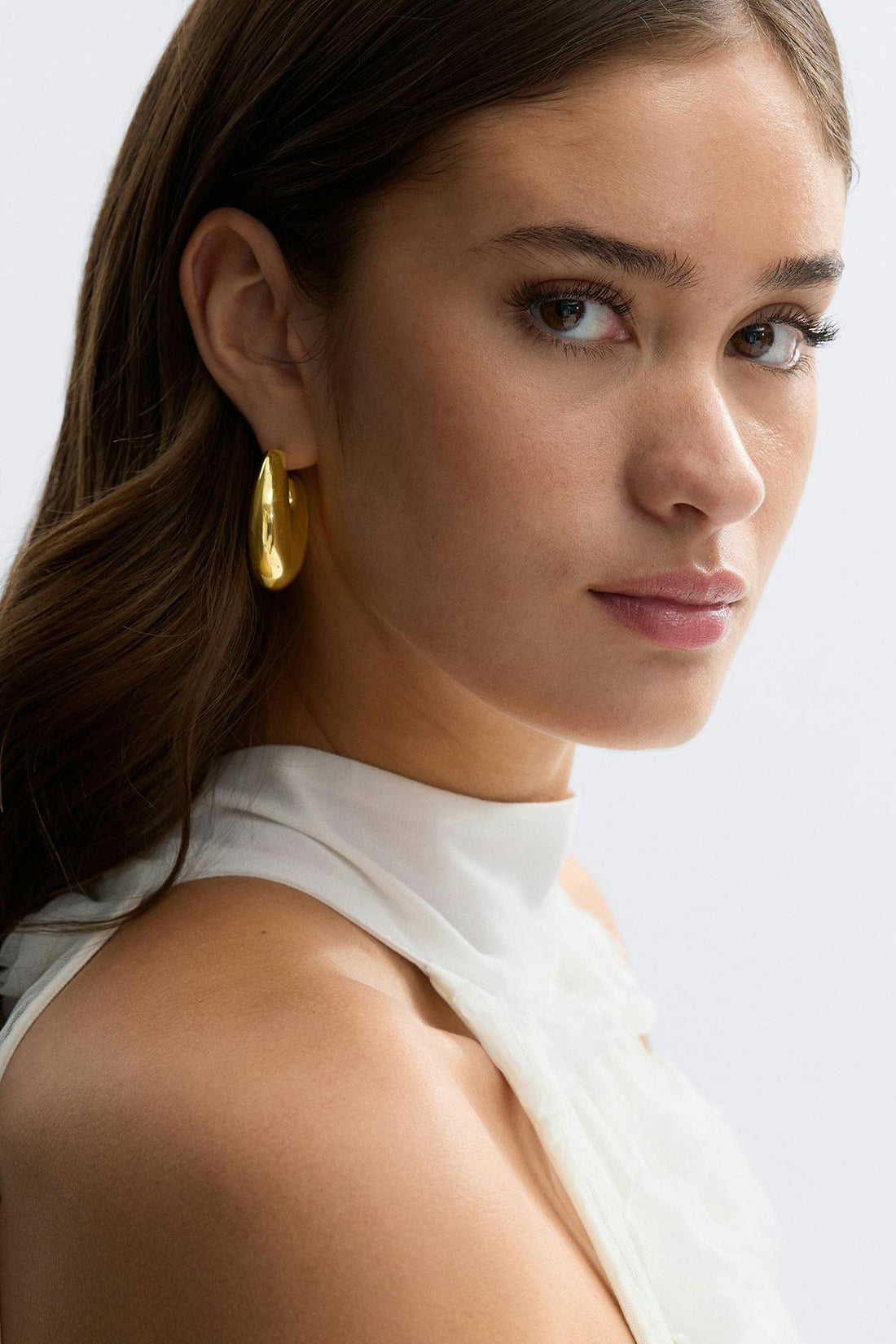Statement chunky hoops - Doré