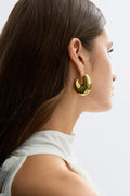 Statement chunky hoops - Doré
