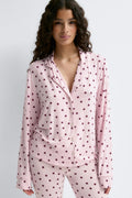 Soft pyjamas shirt - Yellow flower