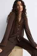 Soft pyjamas shirt - Dot aop