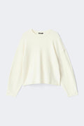 Knitted loungewear sweater - Gardenia
