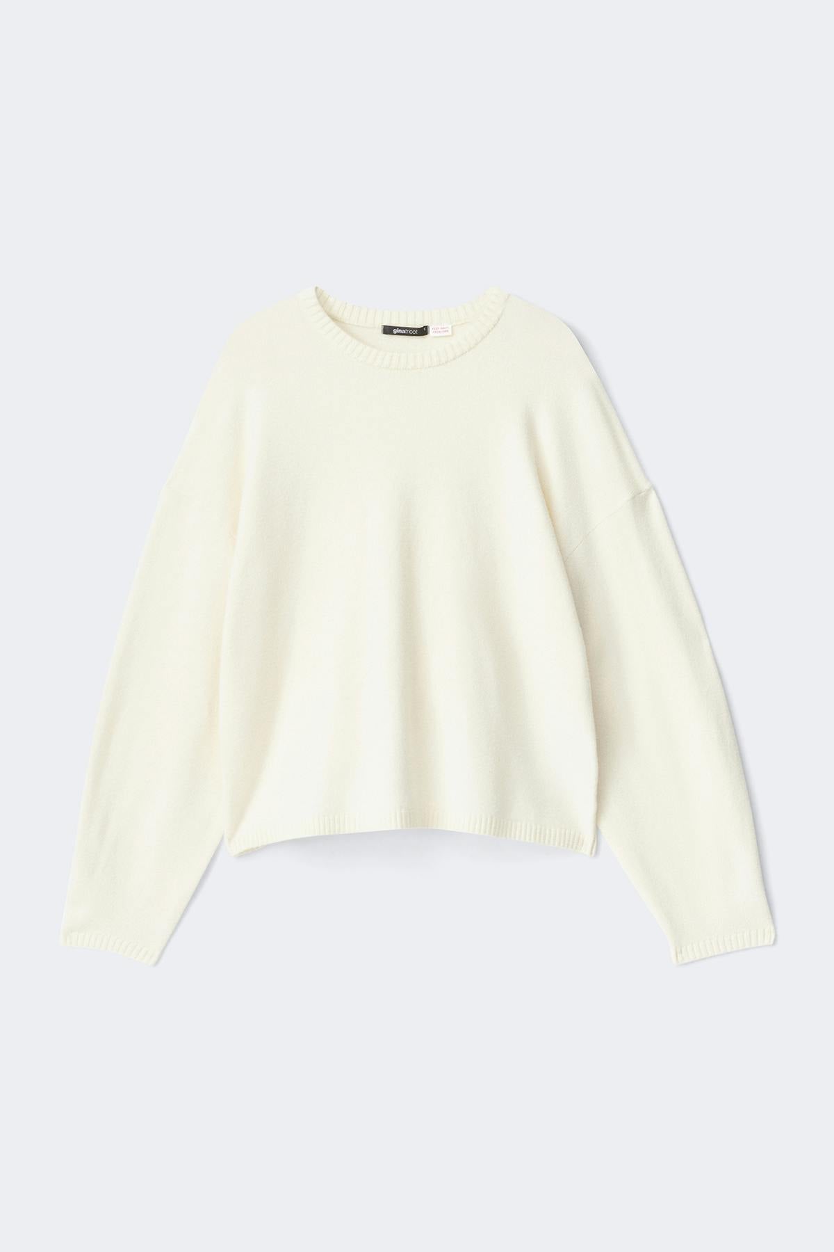 Knitted loungewear sweater - Gardenia