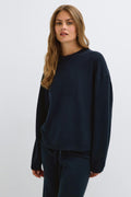Knitted loungewear sweater - Beige melange