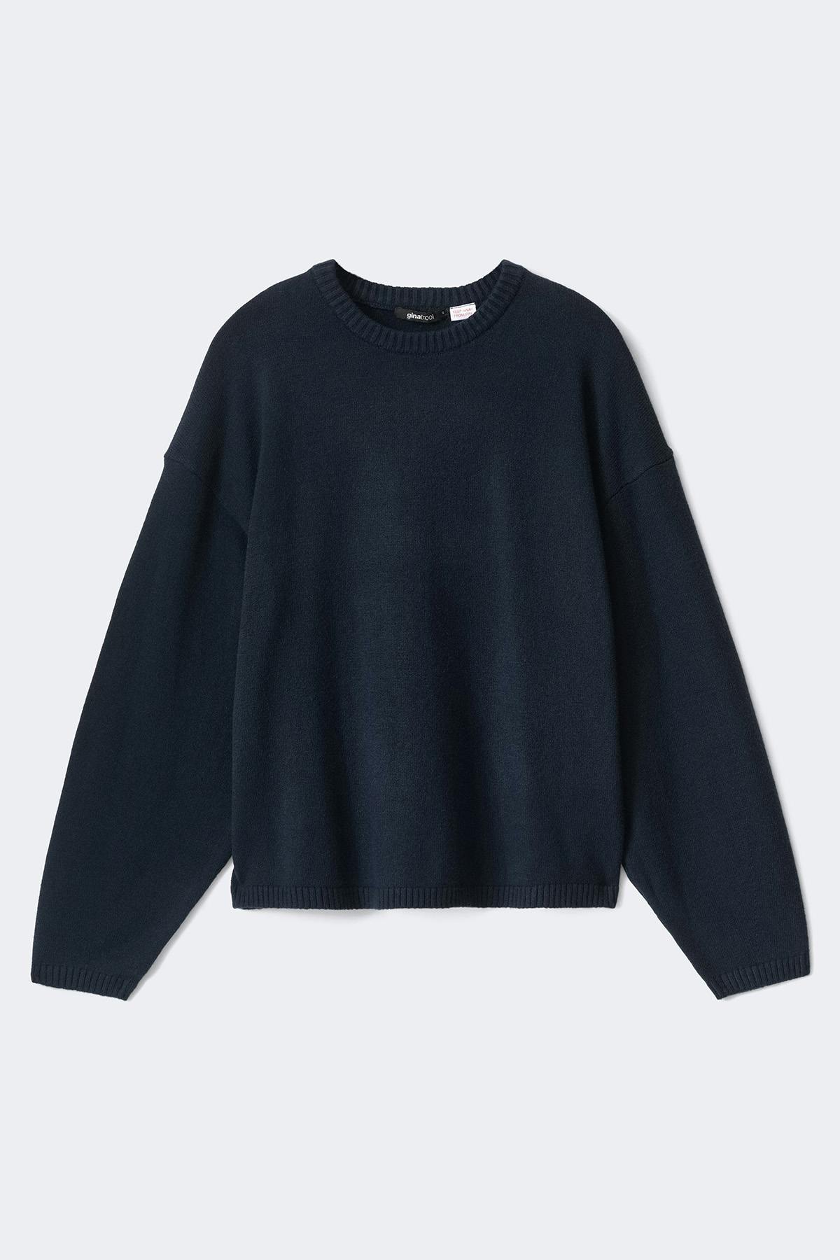 Knitted loungewear sweater - Navy blazer