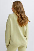 Knitted loungewear sweater - Vert clair