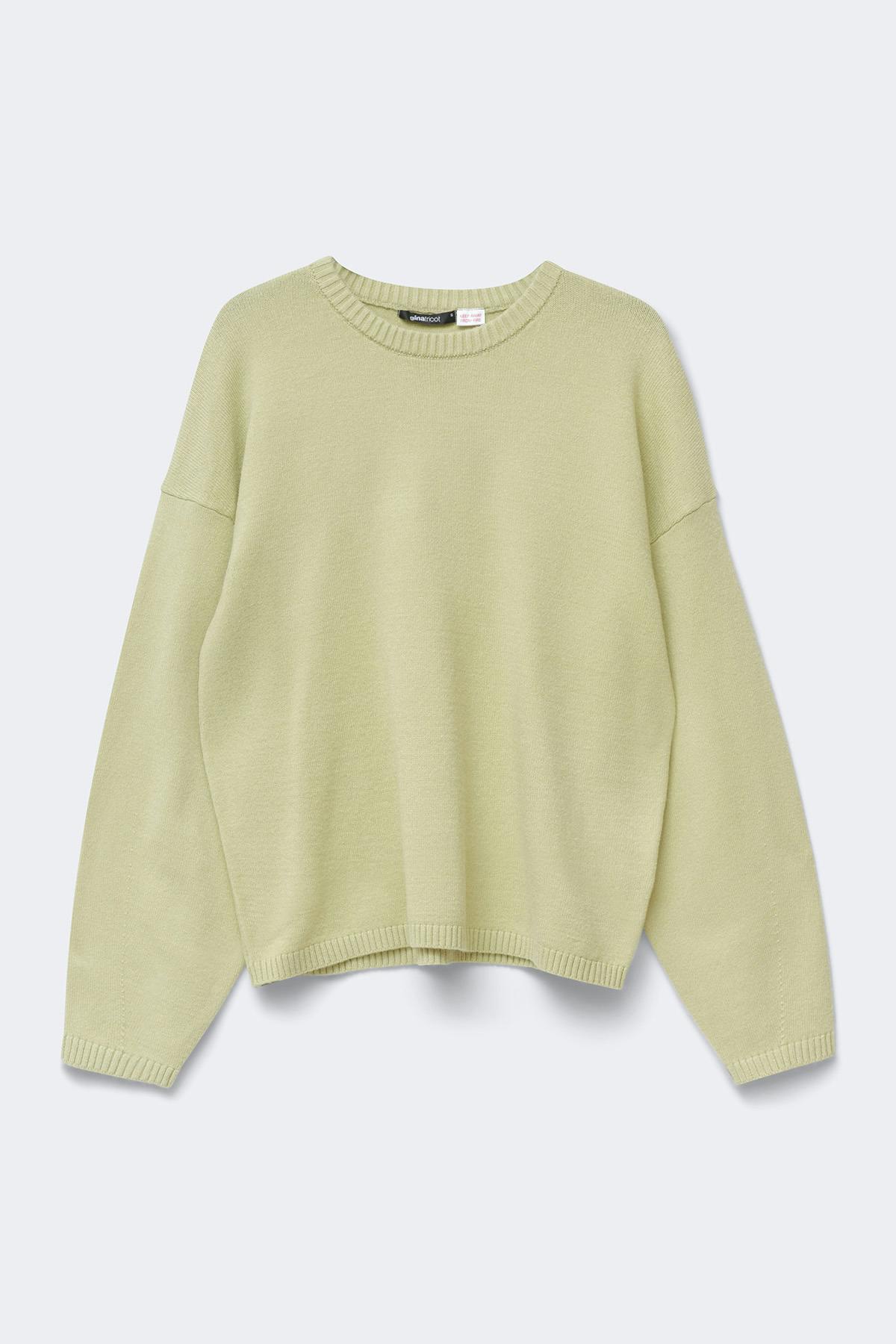 Knitted loungewear sweater - Vert clair