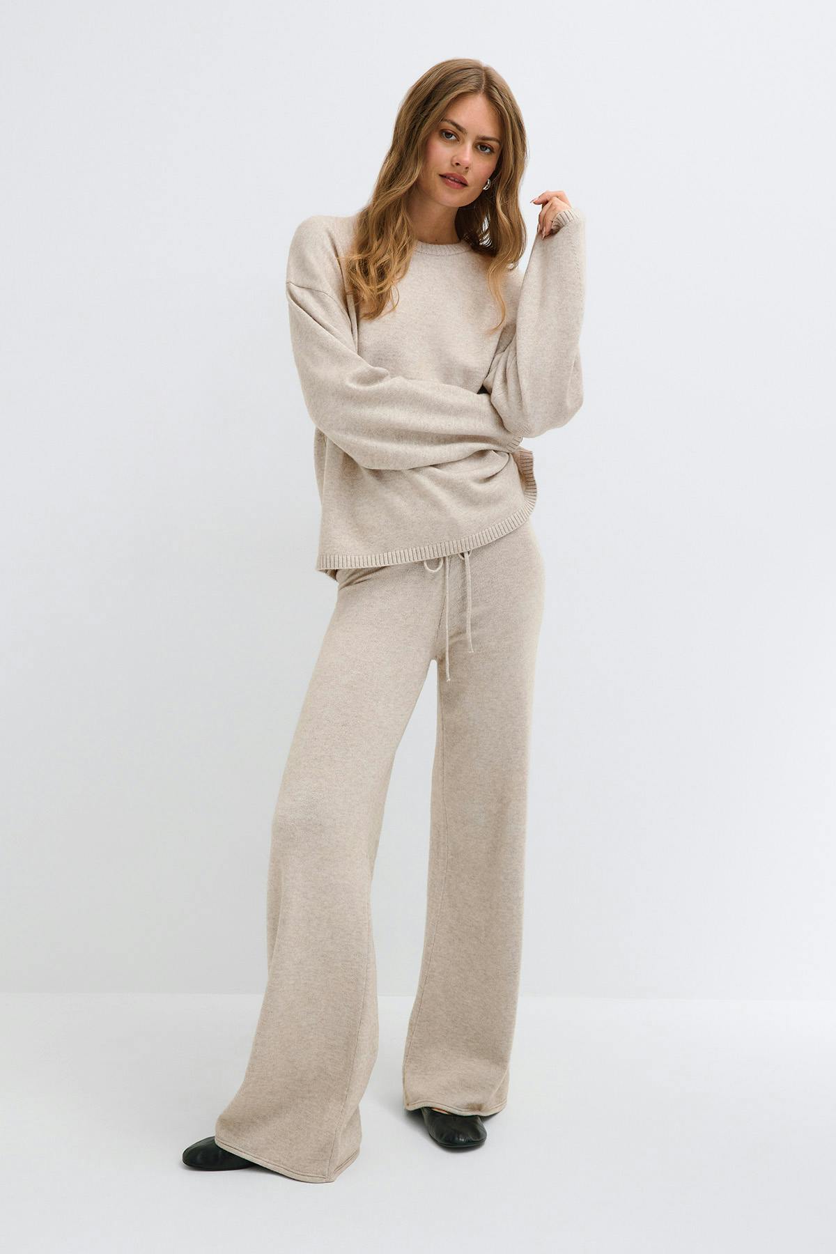 Knitted trousers - Vert foncé