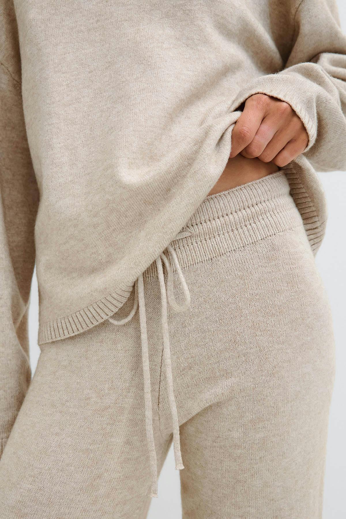 Knitted trousers - Vert foncé