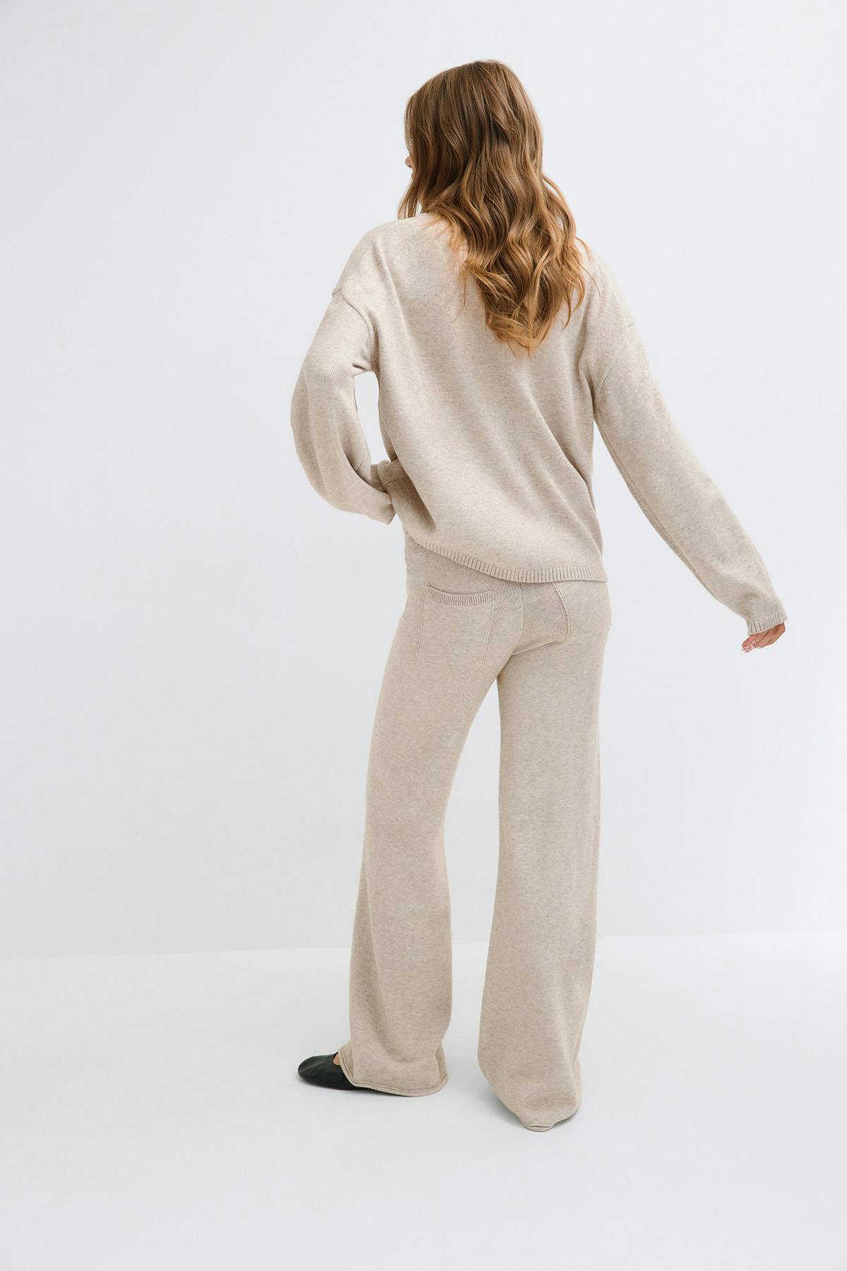 Knitted trousers - Vert foncé