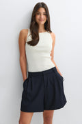 Pleated shorts - Noir