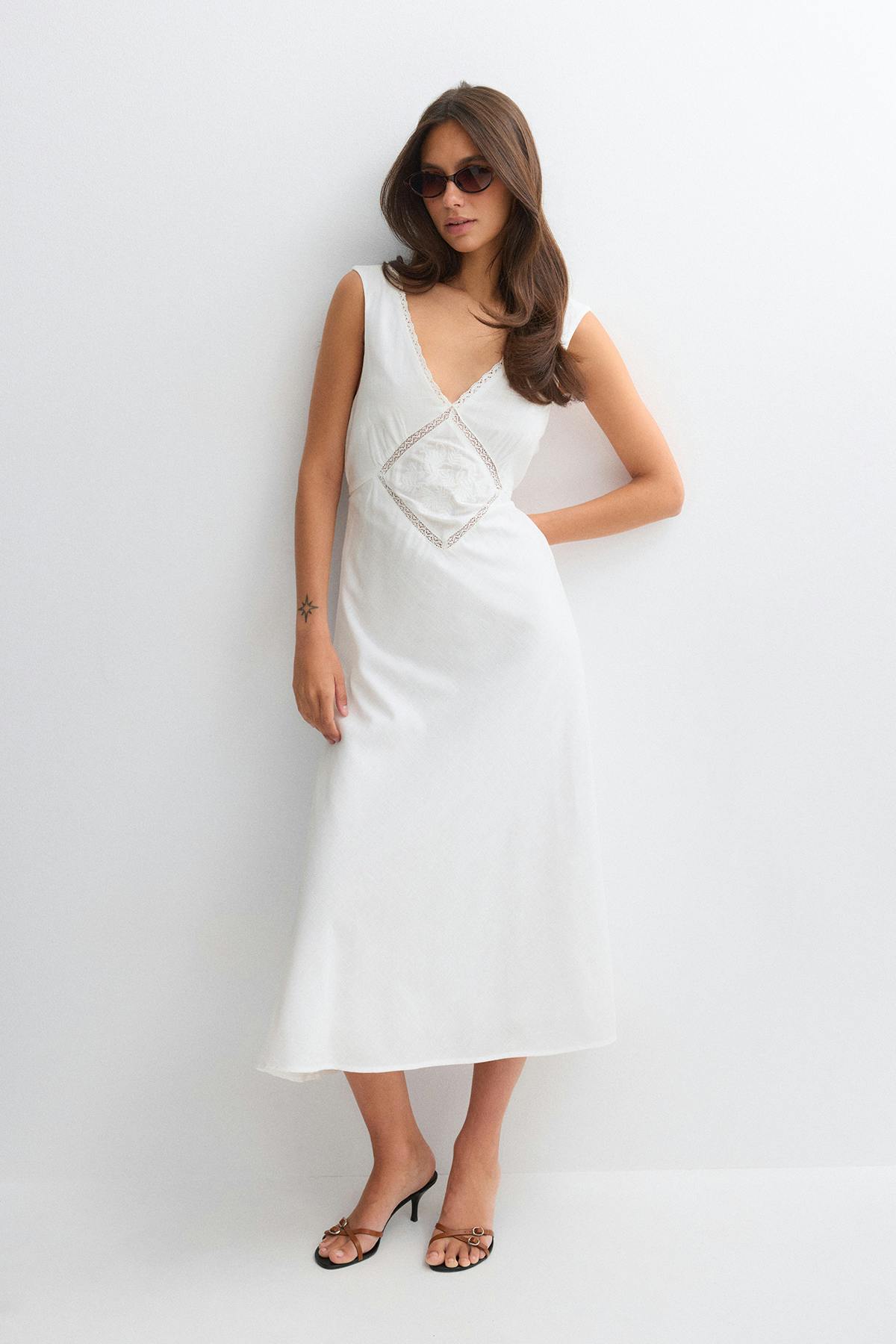Tie back dress - Noir