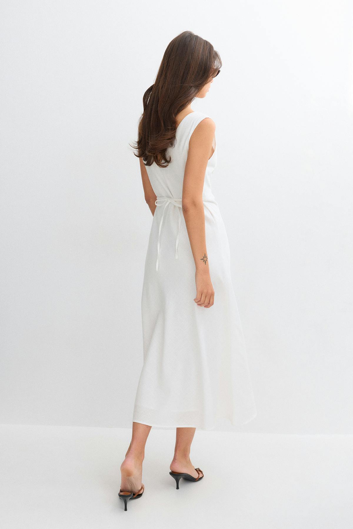 Tie back dress - Noir