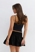 14+ broderie anglais skirt - Noir