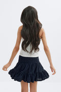 Y broderie anglais skirt - Navy blazer