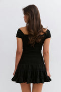 14+ smock dress - Noir