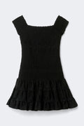 14+ smock dress - Noir